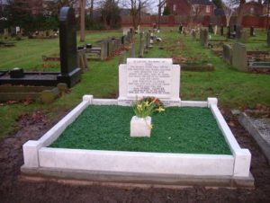 Restored headstone