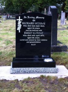 inscribed gravestone
