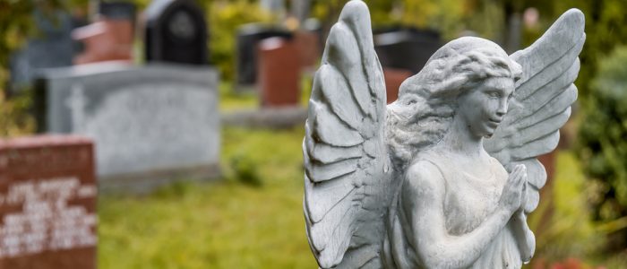 Angel in churchyard