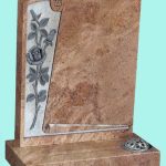 Elegant scroll detail headstone