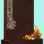 off set peon top granite memorial headstone