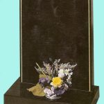 Simple elegance Black granite headstone