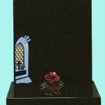 Black granite Headstone