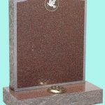 Headstone with bird detail