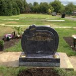 Bahama blue headstone