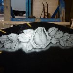 gravestone rose pattern